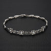 18K White Gold Diamond Bracelet 18cm Length 0.18ct/4pcs Natural Diamond Jewelry Wedding Engagement Bangle Handmade