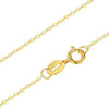 18K White Yellow Gold Chain Pure Gold Necklace Fine Chain Light Chain Gold Necklace Best Gift for Women