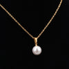 18KGP Titanium Steel Pearl Necklace Female Pendant Women Choker Gold Chain Jewelry Gift