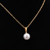 18KGP Titanium Steel Pearl Necklace Female Pendant Women Choker Gold Chain Jewelry Gift