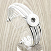 18MM Women Metal Bangle Elasticity Bracelet Retro Silver Color Bohemia Charms Bangles Cuff Jewelry 9554
