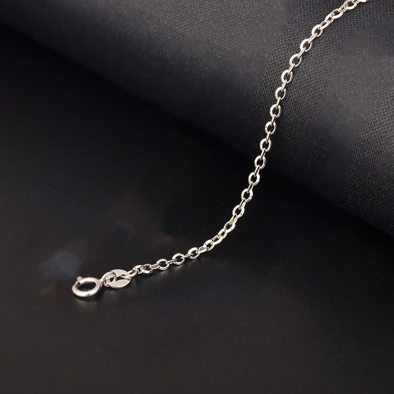 18k Gold Bracelet Women Girls White Yellow Rose Anklet Simple Gift Genuine Real Solid Pure Fine Bagles Party Classic 2020 Hot