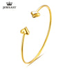 18k Gold Heart AU750 Classic Bangle Simple 2020 New Bracelet Jewelry Bracelet Elegant Party Wedding Woman Girl Girlfriend hot