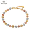 18k Pure Gold Bracelet 750 Bangle Rose Fashion Cherry Classic Women Girl Hot Selling Party Chain & Link Bracelets Multi-tone