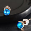 18k Pure Gold Citrine Garnet Opaz Olivine Amethy Earring Fashion Beautiful Natural Classic Elegant Real 750 Solid Party Women