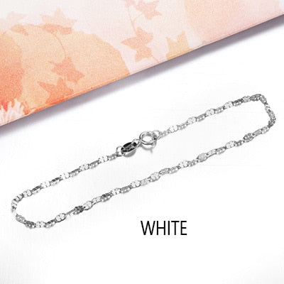 18k Pure Gold Female Bracelets Fine Jewelry Four Clover Gift Girl Thin Trendy Solid 750 Real Bangle Party Good Nice Like True