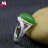 19*10 Big Gemstone Natural Jasper High Glossy Stone Finger Ring 100% Real 925 Sterling Silver Ring For Women Fine Jewelry SR56