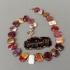 19'' Natural Mookaite  Faceted Chunky Rectangle  Knot Handmade Chocker Women Jewelry Necklace Strand
