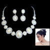 19 Styles Prom Wedding Bridal Crystal Rhinestone Necklace Earring Jewelry Set T52