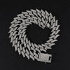 19mm Thorns Cuban Chain Choker Alloy Necklaces Ice Out Bling AAA+ Rhinestones For Men/Women Hip Hop Jewelry