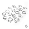 19pcs Alloy Ring Halloween Jewelry for Women Rings Jewelry Slytherin Punk Ring on Phalanx Anel Masculino Rings Set