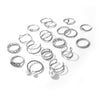 19pcs Alloy Ring Halloween Jewelry for Women Rings Jewelry Slytherin Punk Ring on Phalanx Anel Masculino Rings Set