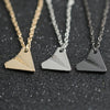 1D One Direction Necklace Paper Airplane Plane Pendant Gold Black Gun Silver Color Simple Jewelry Men Women