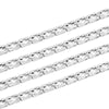 1M/2M/5M/10M 5mm Width Stainless Steel Handmade Hollow out Cross Silver Link Chains DIY For Choker Necklace Jewelry Accessories
