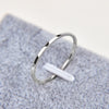 1MM Thin Titanium Steel Silver-color Couple Ring Simple Fashion Rose Gold Finger Ring For Women and Men mens gifts