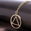 1PC Akatsuki Hidan Necklace Ninja Jashin Symbol Trinity Christianity Catholicism Pendant Religion Amulet Anime Jewelry