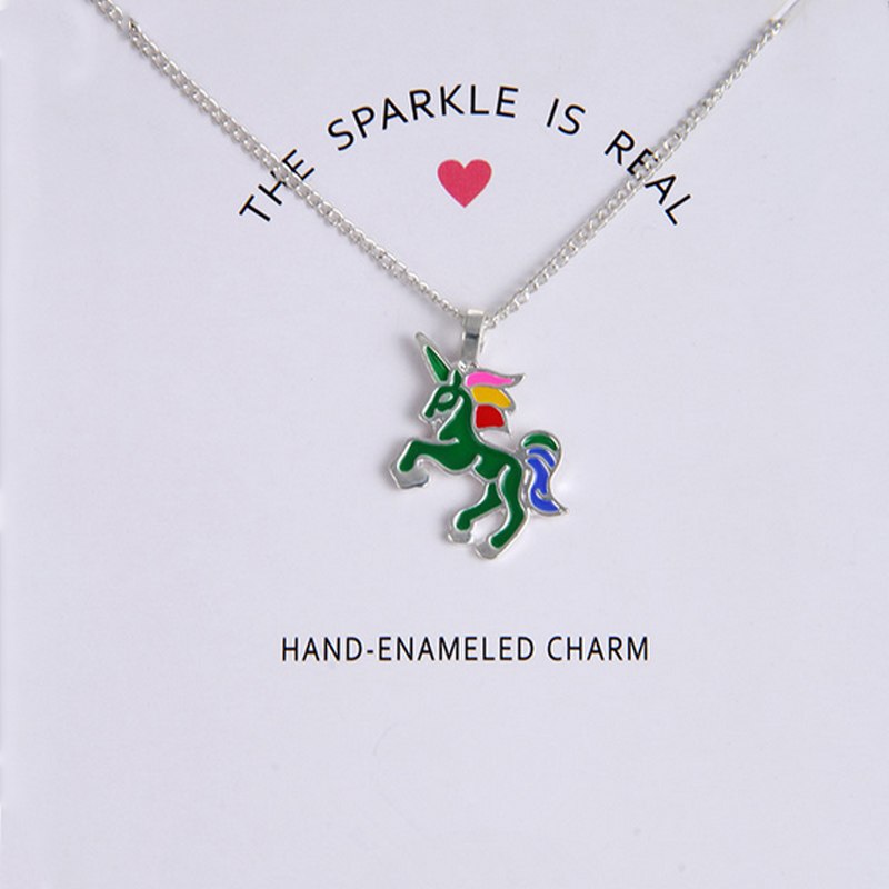 1PC Fashion Women Necklaces Pendants Include Card 10 Styles Charm horse Clavicle Chains Choker Chic Beautifully Gift