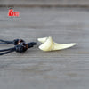 1PC Hawaii Surfer Jewelry Handmade Imitation Shark Teeth Pendant Zealand Maori Tribal Bone Choker WoMen's Men's Necklace