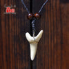 1PC Hawaii Surfer Jewelry Handmade Imitation Shark Teeth Pendant Zealand Maori Tribal Bone Choker WoMen's Men's Necklace