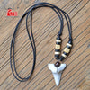 1PC Hawaii Surfer Jewelry Handmade Imitation Shark Teeth Pendant Zealand Maori Tribal bone Choker WoMen's Men's Necklace