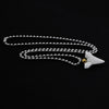 1PC Hawaii Surfer Jewelry Handmade Imitation Shark Teeth Pendant Stainless steel bead chain bone Choker WoMen's Men's Necklace