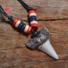 1PC Hawaii Surfer Jewelry Handmade Imitation shark teeth Pendant Zealand Maori Tribal bone Choker WoMen's Men's Necklace