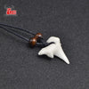 1PC Hawaii Surfer Jewelry Handmade Imitation shark teeth Pendant Zealand Maori Tribal bone Choker WoMen's Men's Necklace