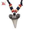 1PC Hawaii Surfer Jewelry Handmade Imitation shark teeth Pendant Zealand Maori Tribal bone Choker WoMen's Men's Necklace