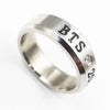 1PC Jewelry Simple Fashion Men Titanium Steel Gift Birthd Titanium Steel Ring BTS