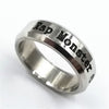 1PC Jewelry Simple Fashion Men Titanium Steel Gift Birthd Titanium Steel Ring BTS