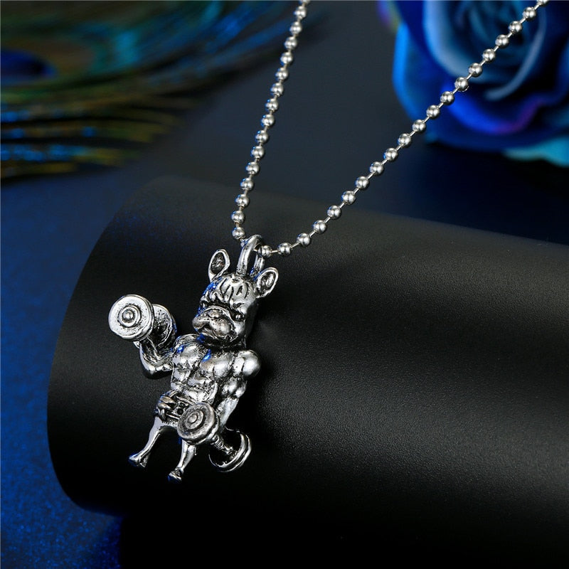 1PC Men Punk Vintage Metal Snake Dog Statement Necklace Gothic Monkey Dragon Bull Head Animals Pendant Necklace Women Jewelry