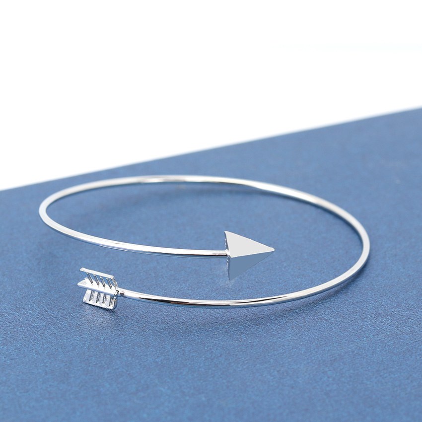 1PC New Fashion Bijoux Gothic Punk Style Charm Open Adjustable Arrow Cuff Bracelets Bangles Pulseiras Jewelry
