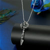 1PC Punk Gothic Cross Skull Scepter Statement Necklace For Women Men Unique Vintage Guitar Scissors Flying Dragon Pendant Choker
