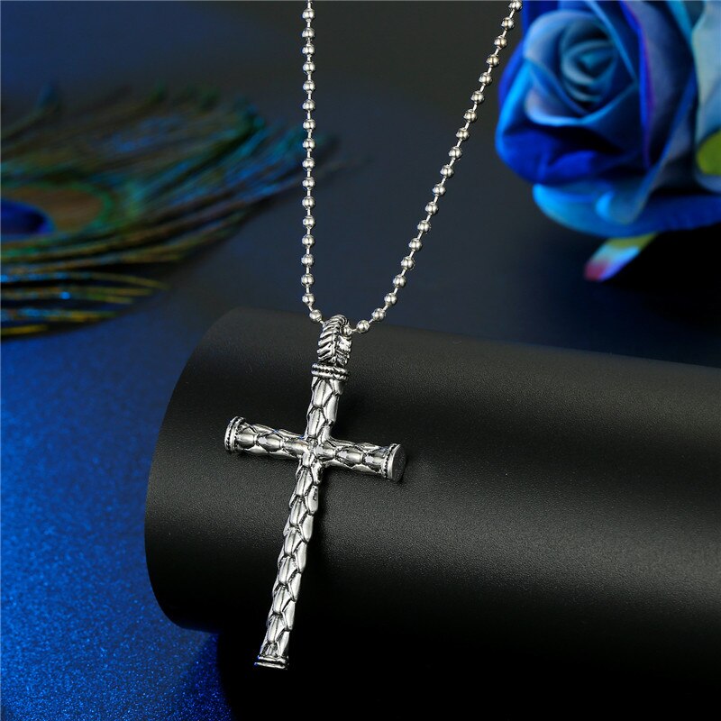 1PC Punk Gothic Cross Skull Scepter Statement Necklace For Women Men Unique Vintage Guitar Scissors Flying Dragon Pendant Choker