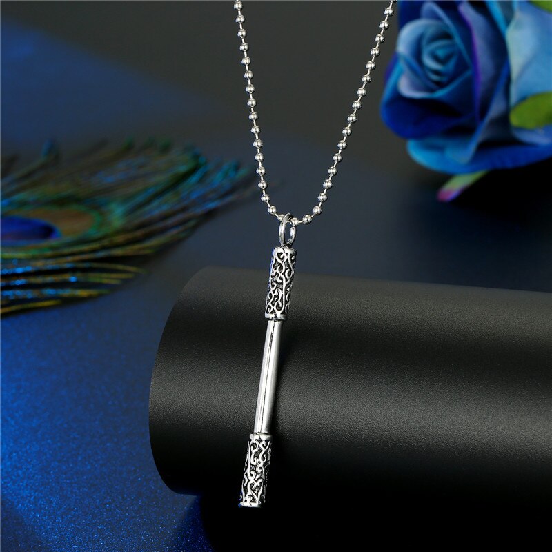 1PC Punk Gothic Cross Skull Scepter Statement Necklace For Women Men Unique Vintage Guitar Scissors Flying Dragon Pendant Choker