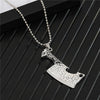 1PC Punk Gothic Knife Cross Army Tag Pendant Necklace For Men Women Cute Creative Guitar Splicing Cat Lovers Choker Jewelry N126