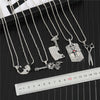 1PC Punk Gothic Knife Cross Army Tag Pendant Necklace For Men Women Cute Creative Guitar Splicing Cat Lovers Choker Jewelry N126