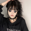 1PC Punk Necklace Big Long Spike Chocker Men Rivets Goth Body Accessories Harajuku Sexy PU Leather Party Charm