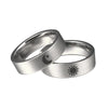 1PC  Titanium Steel Ring Moon And Sun Ring Promise Couples Rings bague homme Valentine's' Day Gifts Size5-12 Dropship