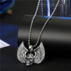 1PC Vintage Gothic Wing Skull Male Necklace Choker Punk Hiphop Bull Head Loin Big Pendant Necklace For Men Women Jewelry N798