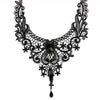 1PC Women Black Lace& Beads Choker Victorian Steampunk Style Gothic Collar Necklace Gift  Lots Bulk Jewelry