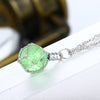 1PC fashion New Creative Luminous Crystal Ball Chic Glow In The Dark charming Necklace fine jewelry 2color