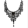 1PCWomen Black Lace& Beads Choker Victorian Steampunk Style Gothic Collar Necklace Nice Gift For Women