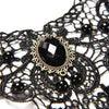 1PCWomen Black Lace& Beads Choker Victorian Steampunk Style Gothic Collar Necklace Nice Gift For Women