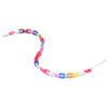 1PCS Adjustable Boho Rainbow Color Necklace Colorful Acrylic Link Chain Necklaces For Women Girls Jewelry Gifts