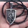 1PCS Archangel St Michael Protect Me Saint Shield Protection Charm necklace Talisman Necklace