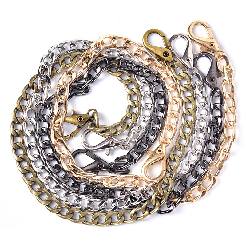 1PCS Metal Long 40cm Strap Chain For Shoulder Cross Body Bag Handbag Purse Strap Accessories 4 Colors