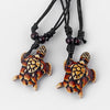 1PCS Styles Ethnic Tribal Faux Yak Bone Sea Turtle Pendants Necklace Resin Adjustable Jewelry