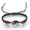 1Pair Couple Bracelet Chinese  Retro Tai Chi Gossip Banish Bad Luck Hand Woven Rope BFF  Friend Friendship Jewelry