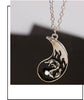 1Pair Dragon pattern Couple Neckalces Choker Black White Pendant Necklace Jewelry Yin Yang Tai Chi Shaped Pendants Necklace